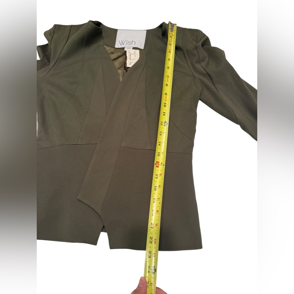 Wish Australia Persuit Jacket Olive Green Blazer Career Jacket Size Aus 12 NWT - Picture 15 of 16